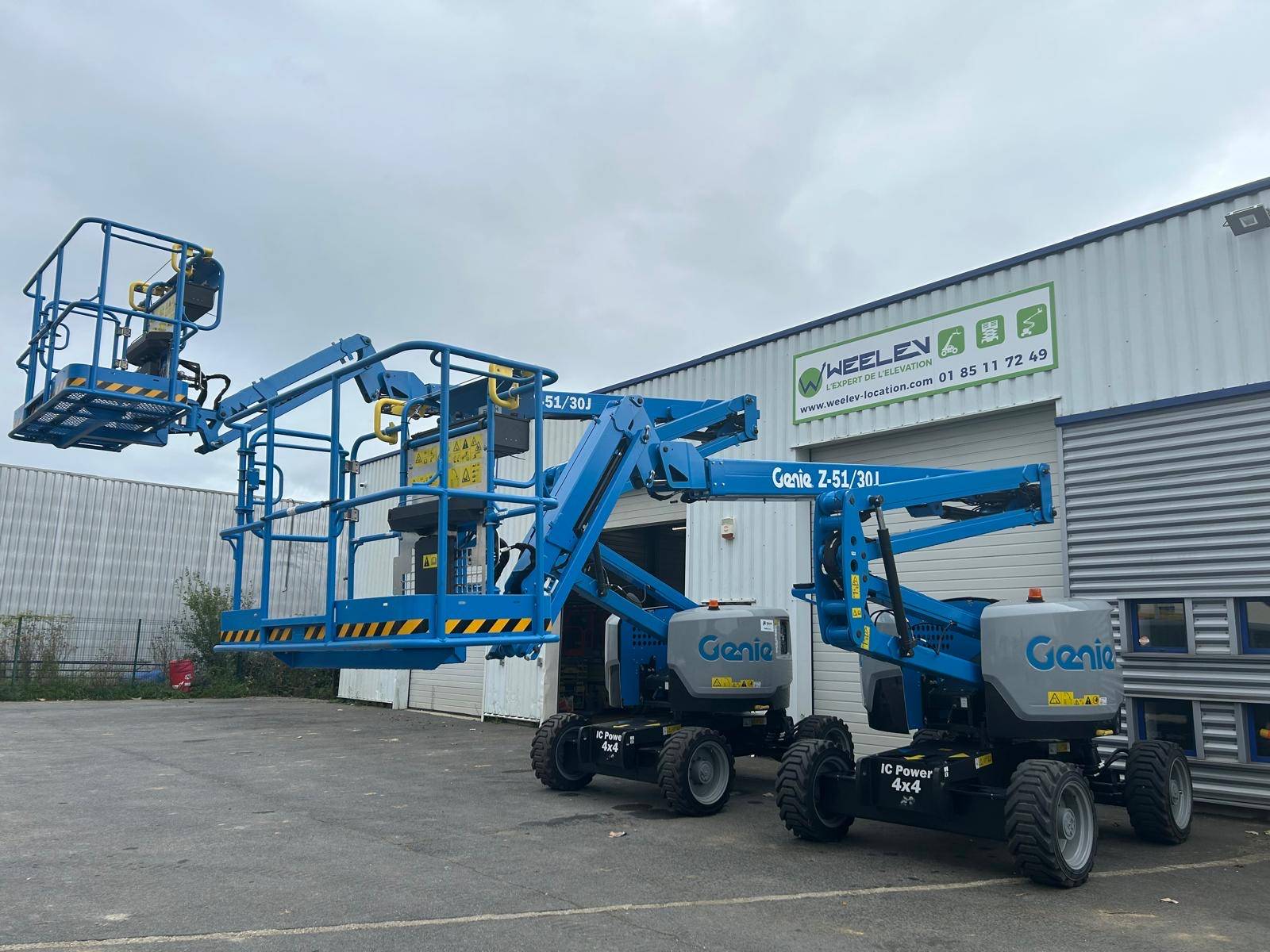 Location de nacelle araignée avec chauffeur à Seine-et-Marne 77 en Île-de-France